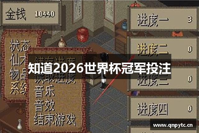 知道2026世界杯冠军投注